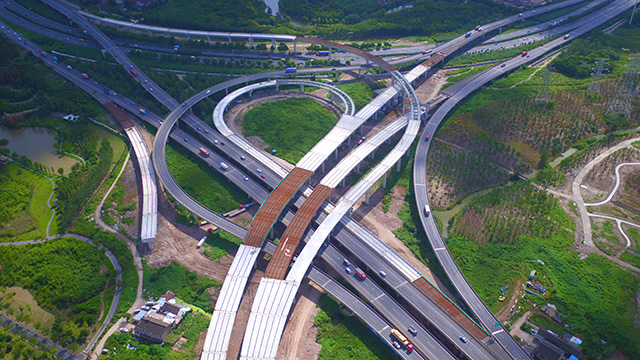 上海S7高架路增速式施工是下周城市博览会的亮点