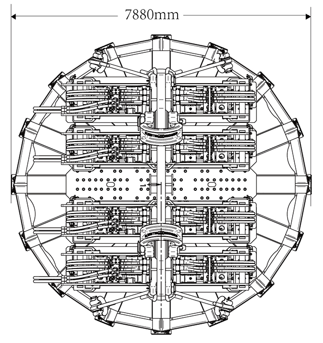 offshore wind turbine foundation, 2000M piling hammer