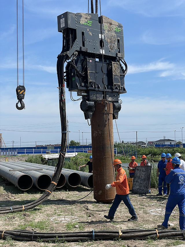 pile up ending process for ICE vibratory hammer