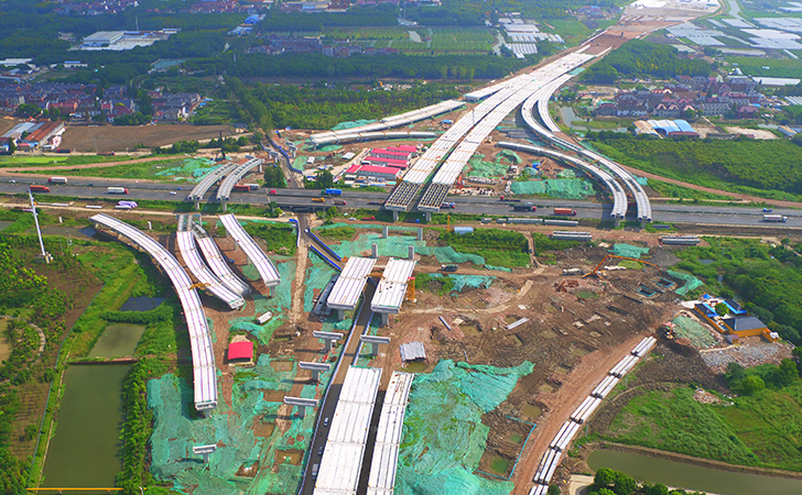 上海S7高架路增速式施工是下周城市博览会的亮点