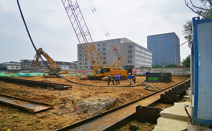 南京敏感地区工字钢配合施工高压旋喷桩