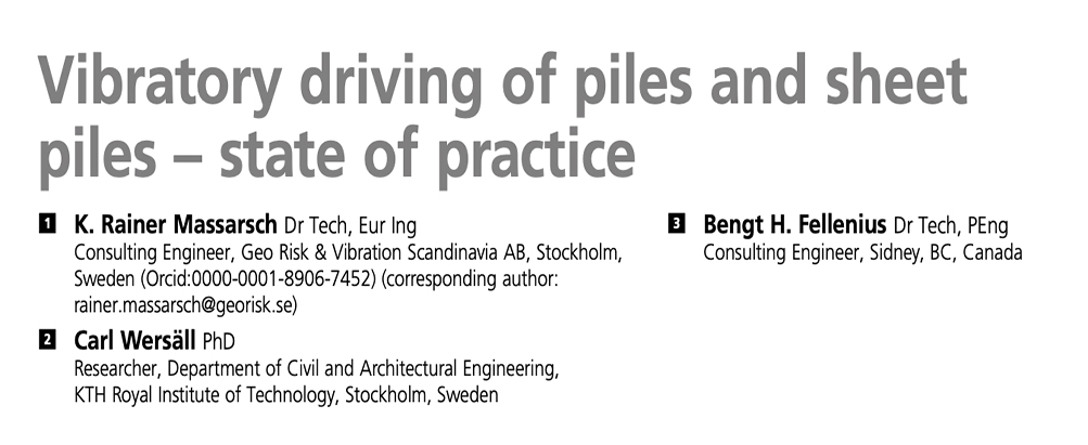 Further data published to increase pile bearing capacity by vibro driving