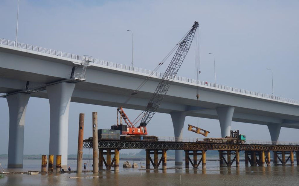 1412C wrestles Jiaxing-Shaoxing Trestle Bridge