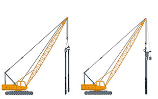Stone column and sand compaction piling machines