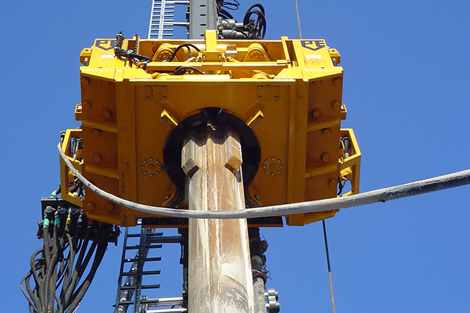 Vibratory Hammer Driven stone columns