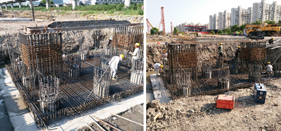 ICE,70RF,Shanghai highway construction,highway foundation installation method,steel foundation vibro
