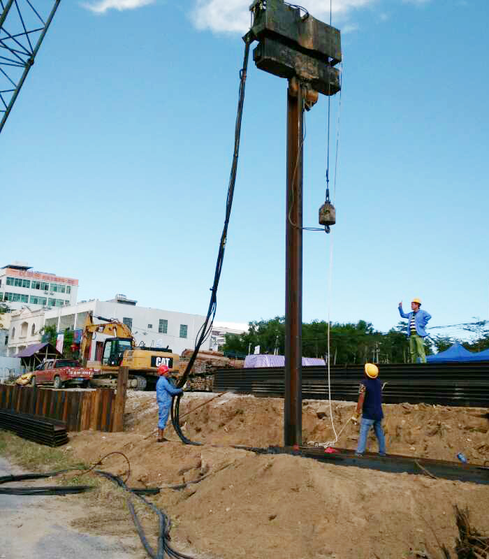 ICE振动锤助力三亚市海榆东线南段地下综合管廊项目建设